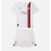 Günstige AC Milan Babykleidung Auswärts Fussballtrikot Kinder 2023-24 Kurzarm (+ kurze hosen)